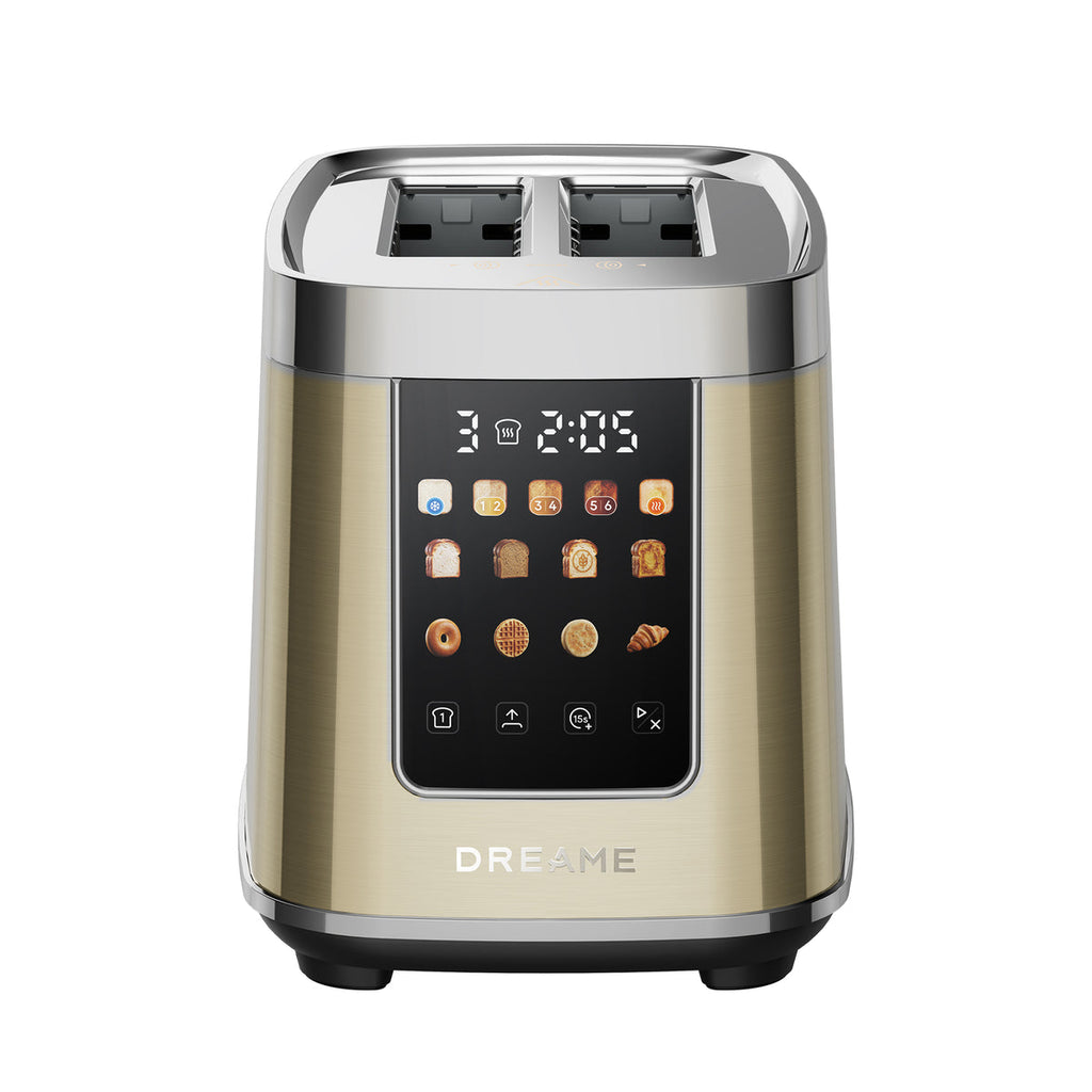 Dreame ToastControl Grille-pain Doré | Un Toucher, Votre Grillage Parfait | Dreame France